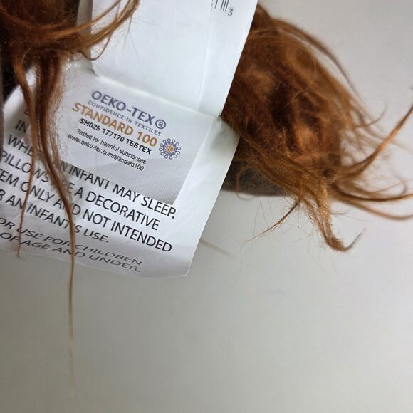 Star Wars Bantha Plush Pillow Jay Franco Mandalorian 14” Brown Shaggy Faux Fur - Picture 10 of 15